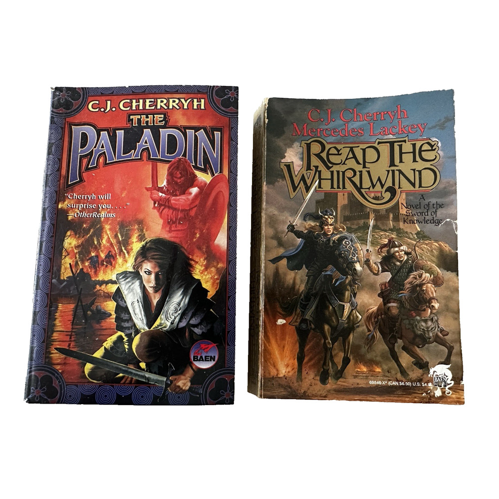 Paladin & Reap the Whirlwind, By C J Cherryh & Mercedes Lacky PB Sci Fi Vintage